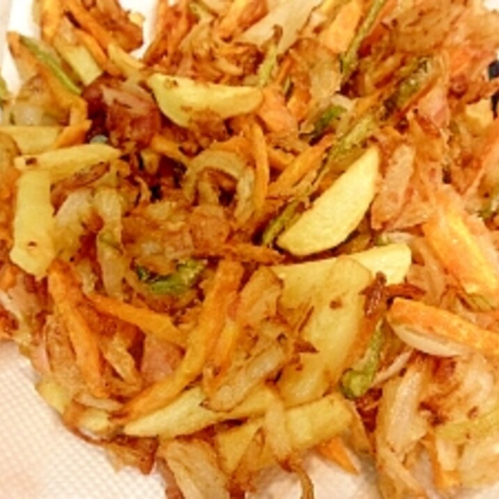 パリパリ 上手に揚がるかきあげ レシピ 作り方 By Tama9918 楽天レシピ